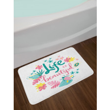 Floral Life Nature Bath Mat