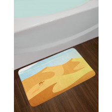 Little Camel on Desert Hills Bath Mat