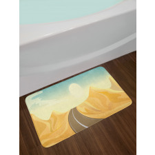 Road Adventure in Desert Hills Bath Mat