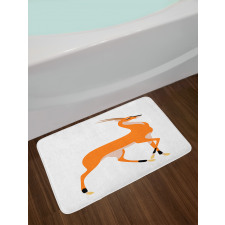 Side View Wildlife Animal Bath Mat