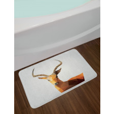 Low Poly Animal Portrait Bath Mat