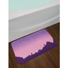 Animals Hill Ombre Night Bath Mat