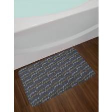 Modern Jumping Pose Animal Bath Mat