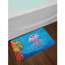 Aquatic Animal Character Bath Mat