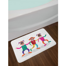 Funny Crazy Entertainer Men Bath Mat