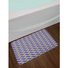 Botany Hibiscus and Leaves Bath Mat