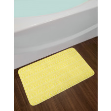 Folklore Yellow Monochrome Bath Mat