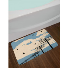 Modern Scene Bath Mat