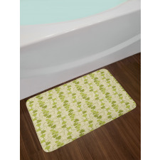 Abstract Grape Leaves Graphic Bath Mat