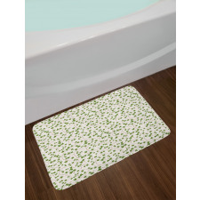 Colorful Grape Leaves Graphic Bath Mat