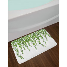 Garden Theme Grape Leaves Bath Mat