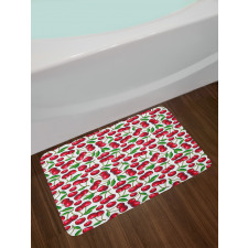 Cartoon Summer Fruit Art Bath Mat