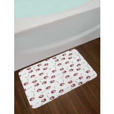 Grunge Sketch Fruit Bath Mat