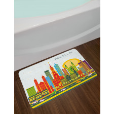 Graphic Image Medellin City Bath Mat