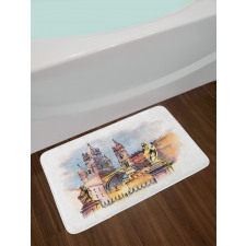 Monument in Palermo Sicily Bath Mat