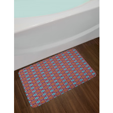 Vibrant Nested Squares Bath Mat