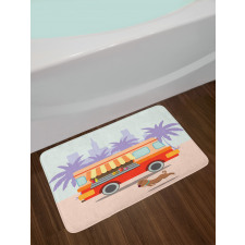 Street Food Van Dog Bath Mat