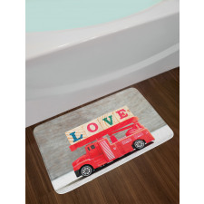 Toy with Love Words Bath Mat