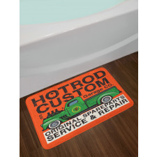 Garage Retro Vehicle Bath Mat