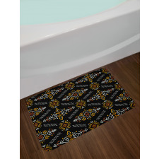 Aztec Inspired and Ethnic Bath Mat