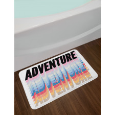 Creative Nested Word Art Bath Mat