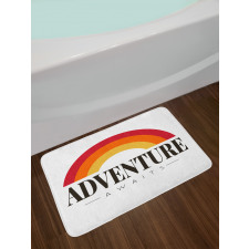 Modern Wording Bath Mat