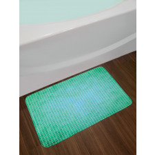 Pixel Mosaic Love Pattern Bath Mat