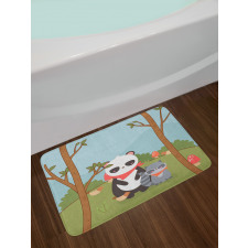 Forest Animals and Trees Bath Mat