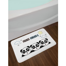 3 Pandas Design Bath Mat