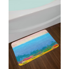 Vertical Underwater Scene Bath Mat