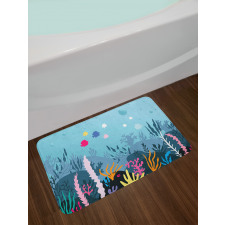 Seaweed Algae and Coral Bath Mat