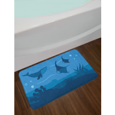 Oceanic Marine Wildlife Bath Mat