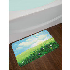 Sun and Clouds Bath Mat