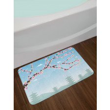 Blooming Branches Bath Mat