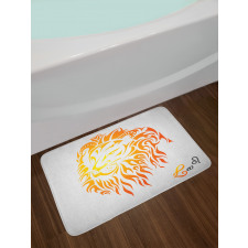 Leo Horoscope Sign Bath Mat