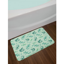 Exotic Lizard Reptile Bath Mat