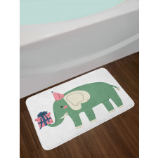 Animal with Gift Box Bath Mat