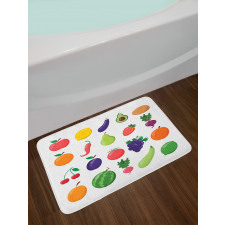 Diet Food Bath Mat