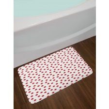 Repetitive Healthy Items Bath Mat