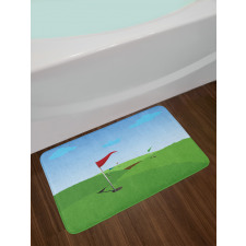 Grassy Hills Flag Bath Mat