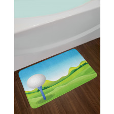 Ball and Grass Bath Mat