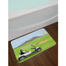 Car Field Flag Bath Mat