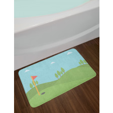 Hole and Flag Bath Mat