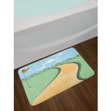 Road Hole Flag Bath Mat