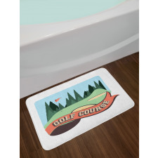 Forest and Flag Bath Mat