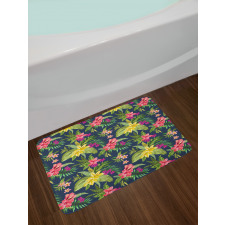 Floral Blooming Jungle Bath Mat