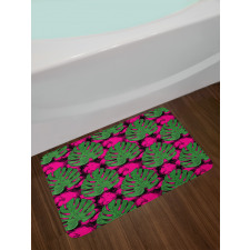 Big and Detailed Leaves Bath Mat