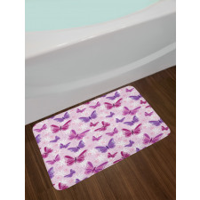 Butterflies Fairy Colors Bath Mat