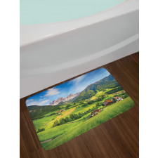 Alps in the Spring Bath Mat