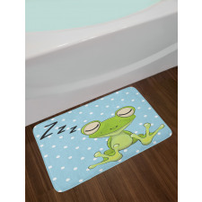 Frog Prince Polka Dots Bath Mat